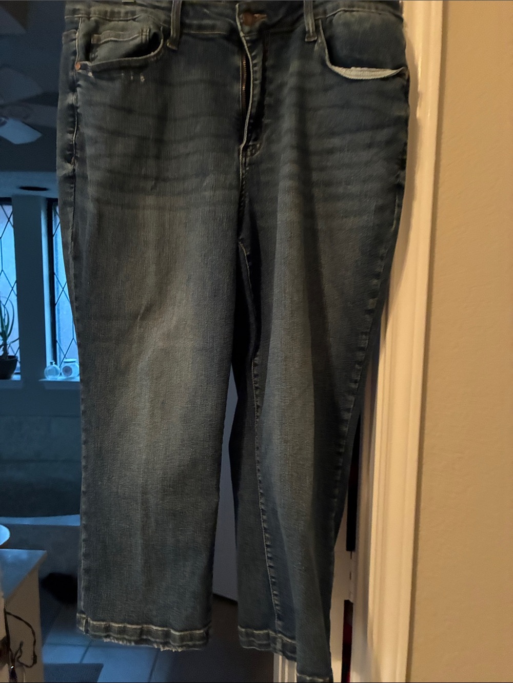 Ladies Dark Blue Judy Blue Straight-Leg Jeans